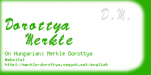 dorottya merkle business card